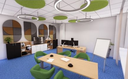 Ergonomicky vyhovující kancelář