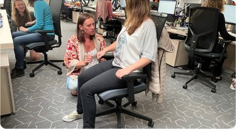 Školení pro nastavení ergonomické kanceláře